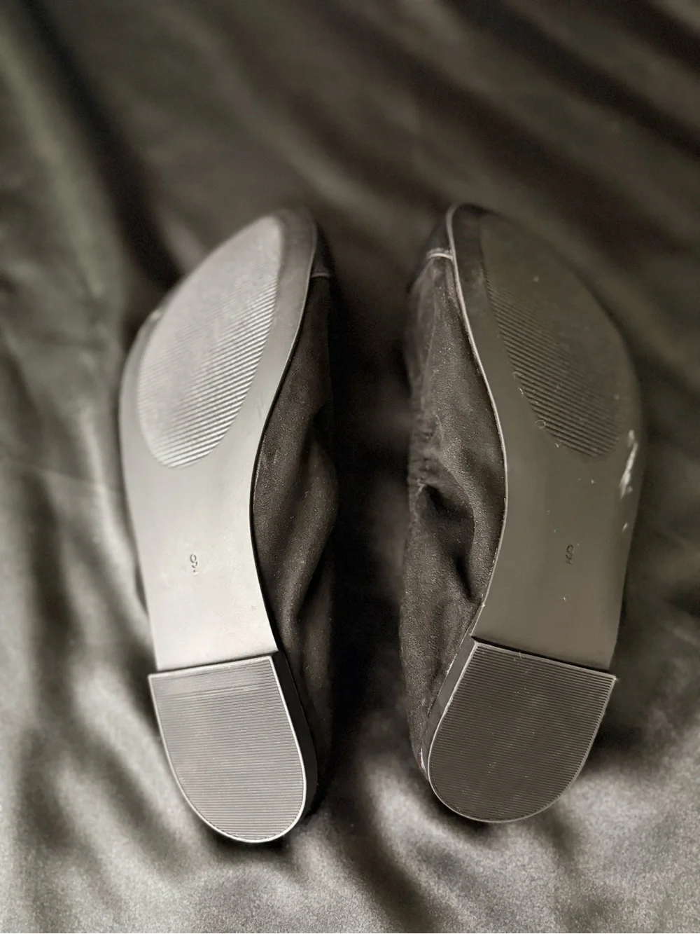 torrid Black Ballet-Style Flats with Matte Cap Toe